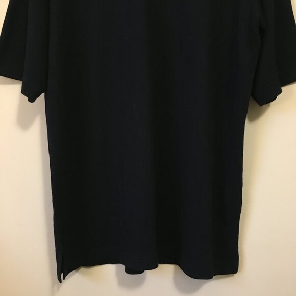 Vintage Western Concepts Dark Navy Blue Rayon Blend Relaxed Fit Polo Shirt - Picture 4 of 14